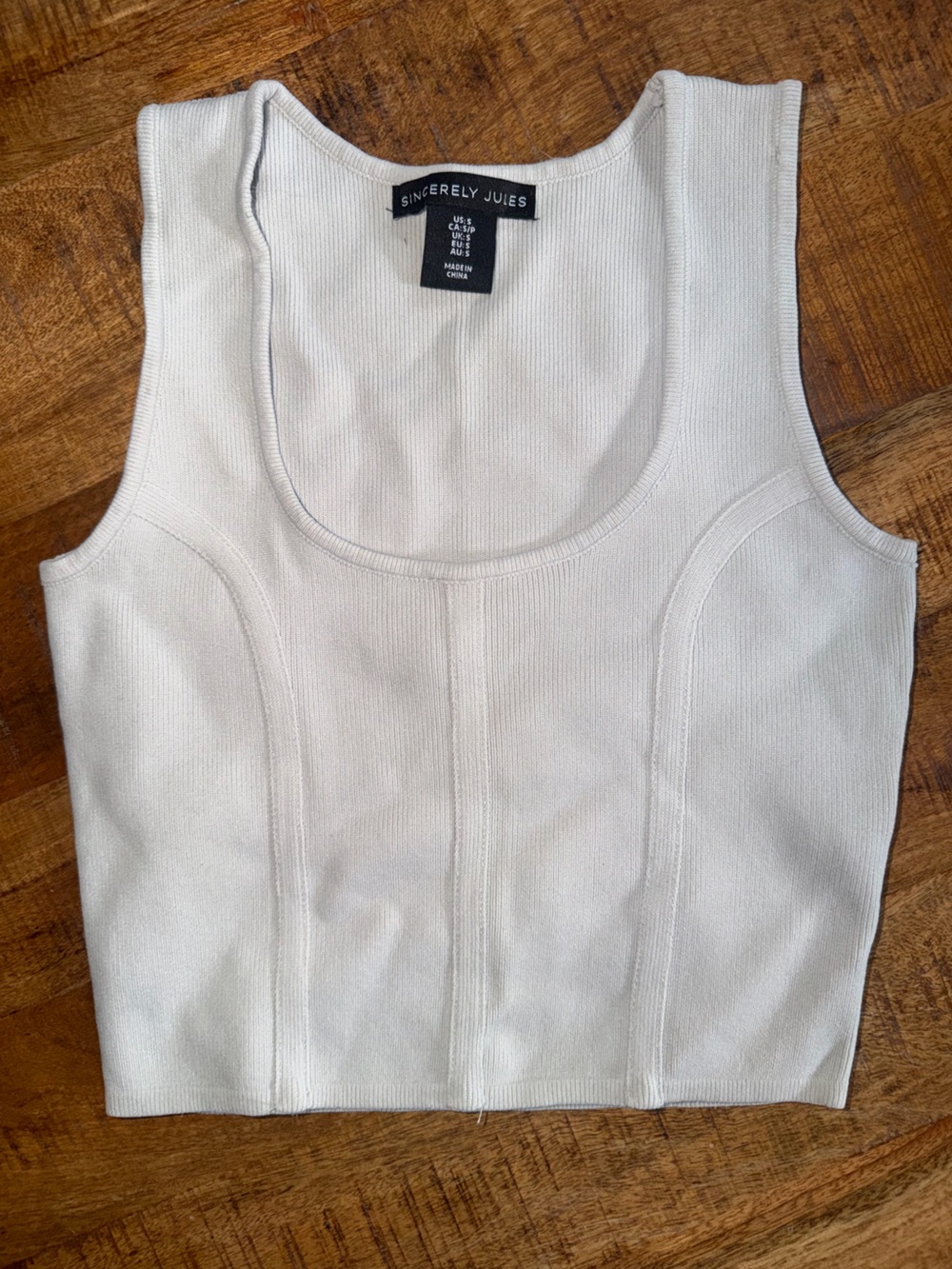 Bandage Ribbed Tank Top